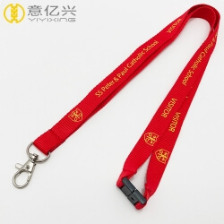 China Custom Printed Neck Strap 15*900mm Adjustable Pretty Lanyards