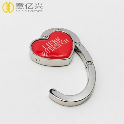 New Folding Customized Heart-shaped Metal Hanging Bag Holder