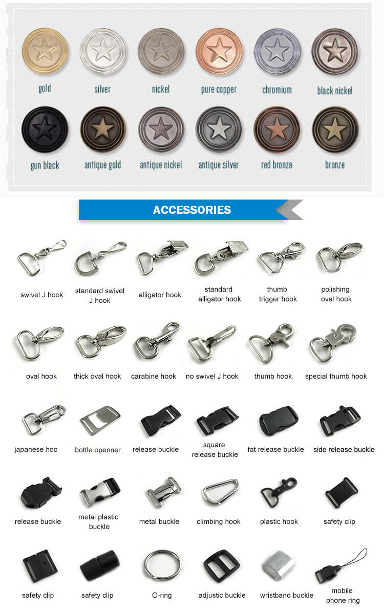 metal swivel snap hook accessories type