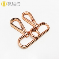 2019 new product double rose gold metal snap hooks for clothes