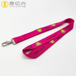 Custom cheap silk-screen printing polyester cute lanyards