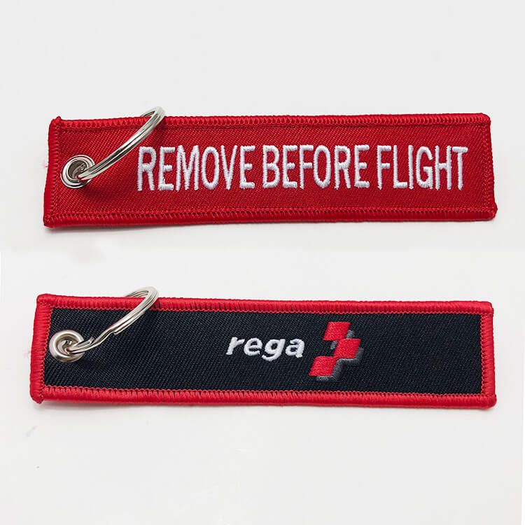 flight tag keychains