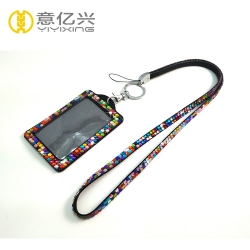 Wholesale colorful bling lanyards sparkly badge holder