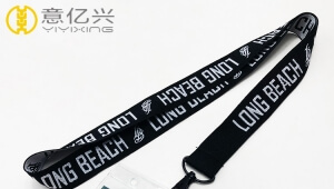 Custom made logo jacquard neck id lanyards with different designs
