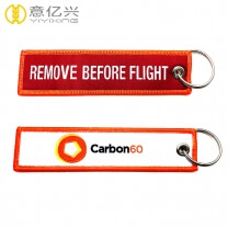 custom design your own flight ribbon keychain