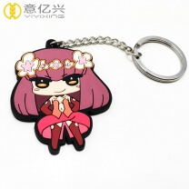 Factory low price wholesale Cartoon custom rubber keychains