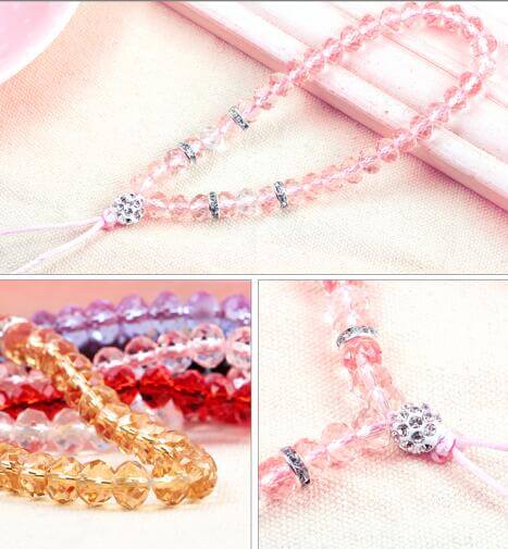 Do you know that there is such a lanyard keychain? Crystal necklace