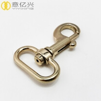 Light gold 1 inch metal swivel hook swivel clip supplier