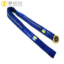 Promotion School Name Silkscreen LOGO Custom Design Lanyard Tag