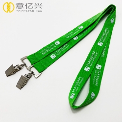 Hot selling custom polyester lanyard clip with logo