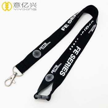 2019 Popular Promotion Adjustable Silkscreen LOGO Company Lanyards