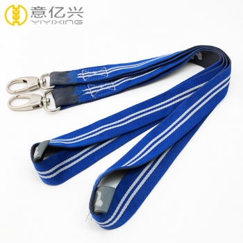 Wholesale personalized woven id badge lanyard with logo custom