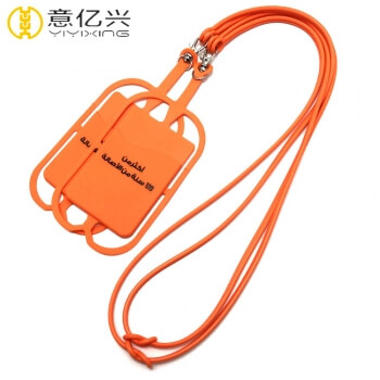 hot sell custom silicone cell phone lanyard holder