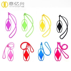 High quality silkscreen logo soft silicone lanyard for phone badge holder