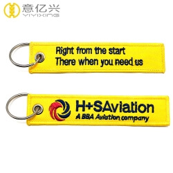 Custom Fabric Embroidery Factory Design Your Own Keychain 