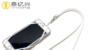 2019 Best selling mobile phone neck strap silicone lanyard