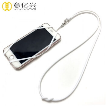 2019 Best selling mobile phone neck strap silicone lanyard