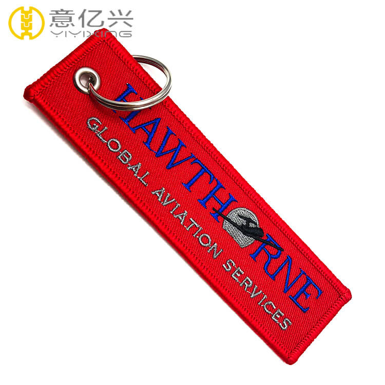Flight Keychain, Embroidery Key Tag, Custom Flight Keychain