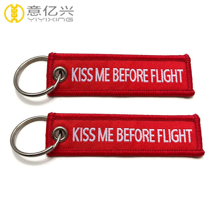 Kiss Me Before Flight Keychains