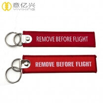  Cheap Jet Durable Woven Custom Flight Tag Keychain