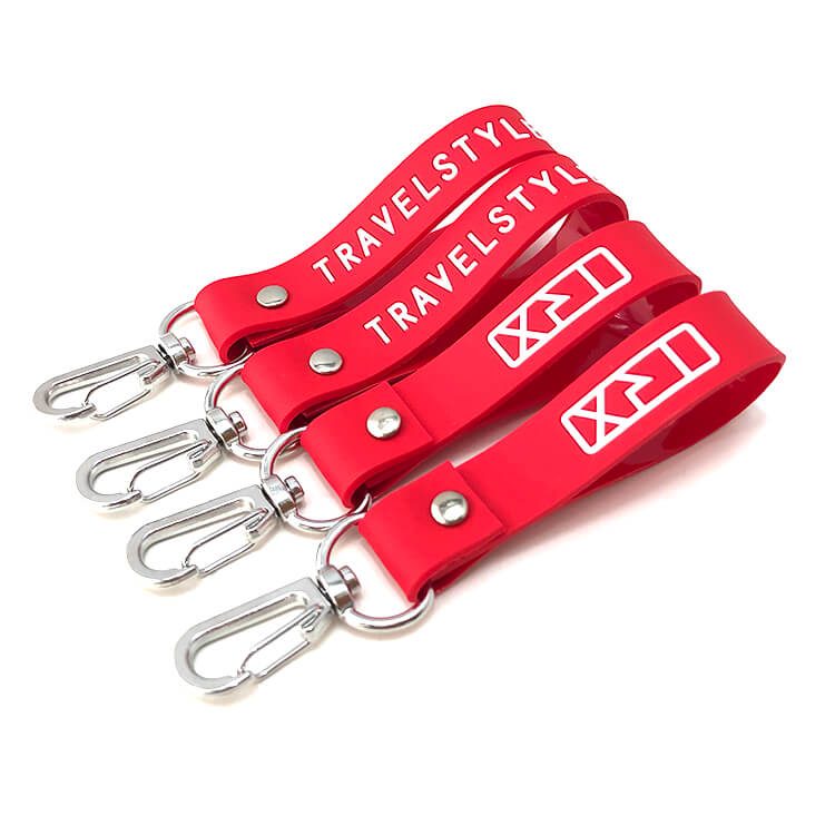 rubber bracelet keychain