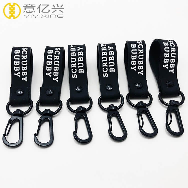 silicone bracelet keychain