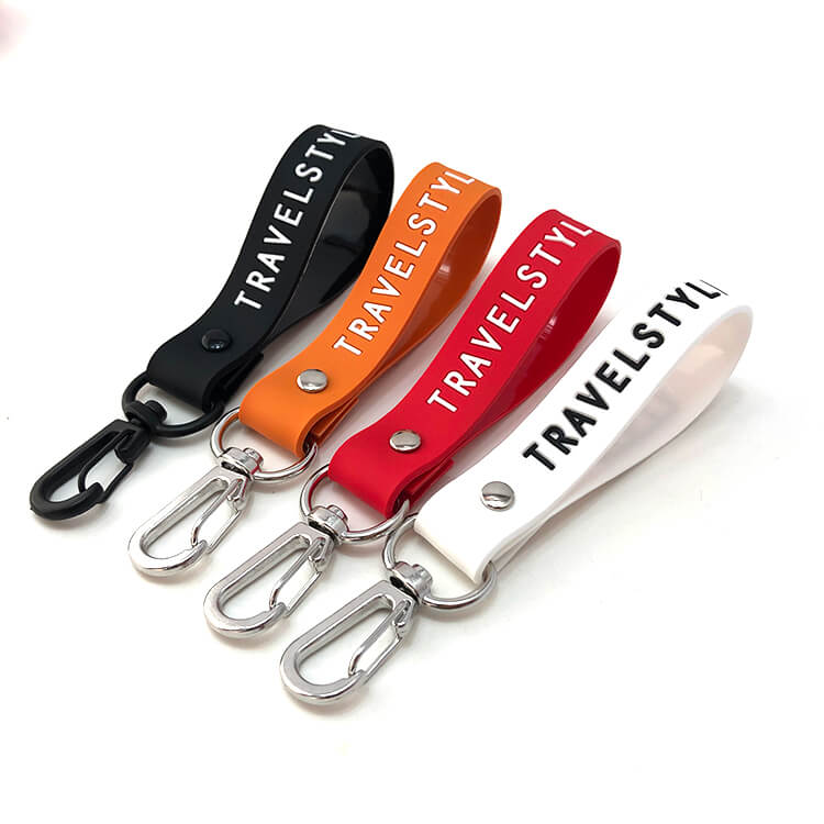 rubber bracelet keychain