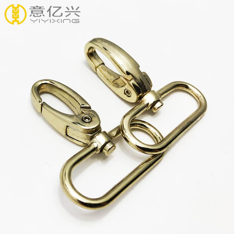 Custom zinc alloy swivel spring snap hook for men bag