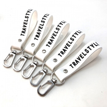 rubber bracelet keychain