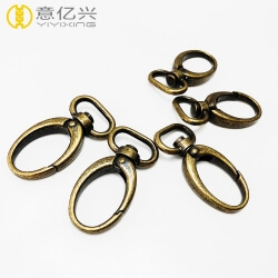 Latest style customized antique brass swivel snap safety hook