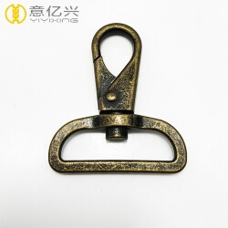  Antique brass metal accessories swivel snap hook for handbags