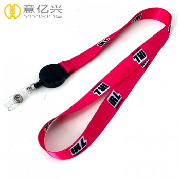 Hot sale custom polyester Microsoft retractable badge lanyard