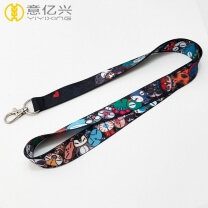 Custom smooth cartoon neck lanyards online for game company