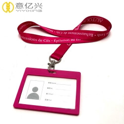Customized Name Tag Lanyard with Card Holder in Various Colors