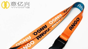Printing machine printed sublimation lanyard for plastic hook