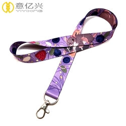 Hot products durable cartoon logo printing name lanyards