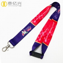 Customized Printing Design Coach Lanyard With Safety Buckle