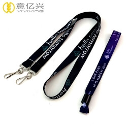 Fashion Polyester Material Custom Lanyard Keychain For Selling