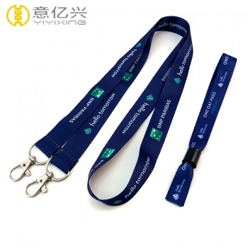 New product double clip lanyard keychain holder for cheap price