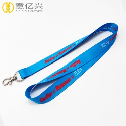 2019 eco-friendly blue tape sublimation custom neck lanyard