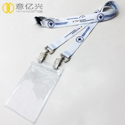Promotional printed lanyard name badge holders for festival