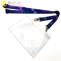 Beautiful lanyard with pvc pouch id lanyard card holder
