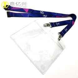 Beautiful lanyard with pvc pouch id lanyard card holder