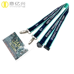 Exhibition business custom adjustable key chain lanyards for badges