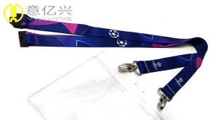 Beautiful lanyard with pvc pouch id lanyard card holder