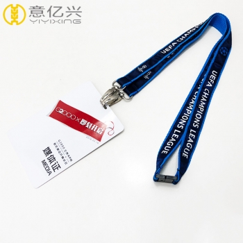 Wholesale high quality silkscreen logo lanyard id holder