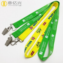 Fashion Polyester Silk-screen Custom Lanyards Cheap