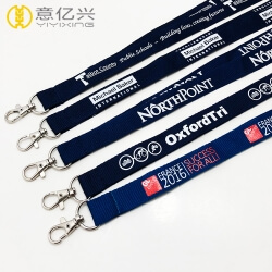 Promotional logo custom screen printing name lanyards