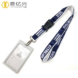 2019 China Supplier Promotional Custom Silkscreen Card Lanyard