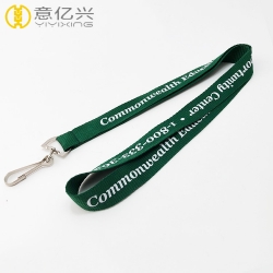 Silkscreen printing polyester key card lanyard with breakaway buckle